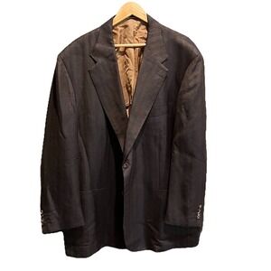 Kiton Wilkes Bashford Brown Cashmere Linen Silk Men's Sport Coat Blazer Size 68